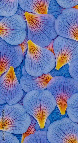 Wallpaper Mural Lavender flower petal seamless pattern portrait background, wallpaper, soft violet and yellow veins floral texture design Torontodigital.ca