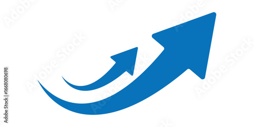 wavy curved Long arrow icon. long line arrow vector. flat style Arrow symbol. arrow on a transparent background. vector illustration. blue long arrow, curve green arrow icon vector for your apps, web