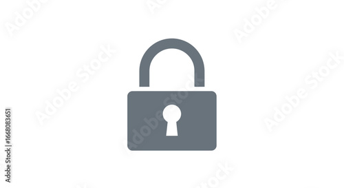 Security Lock Icon Symbol for Protection, Privacy, and Safety Measures in a Digital World