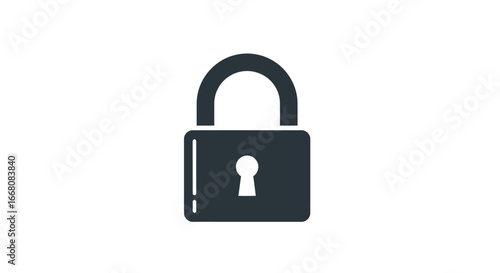 Digital padlock icon representing robust online security, data privacy, and secure access control for web platforms and confidential information protection