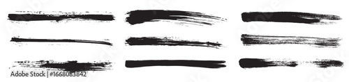 Set of brushes vector