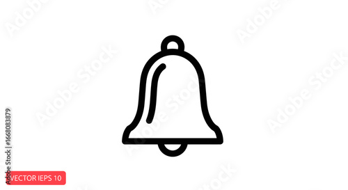 Bell Icon Simple Notification Symbol for Websites and Apps