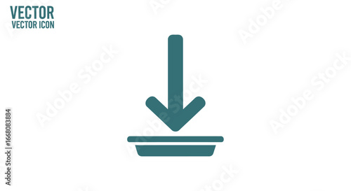 Download Icon Simple and Clean Vector Illustration