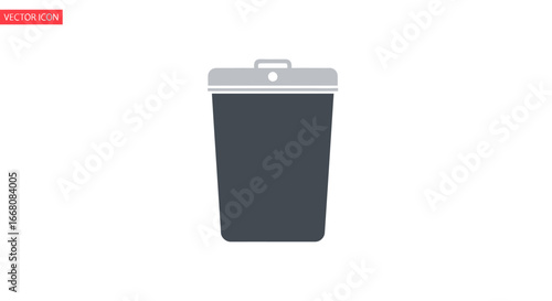 Trash Bin Icon Clean, Simple, and Environmentally Conscious Design for Digital Projects
