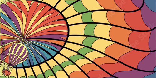 A vibrant tie-dye spiral pattern with bold, saturated rainbow colors including red, orange, yellow, green, blue, and purple. The design radiates outward from the center in a hypnotic swirl, creating a