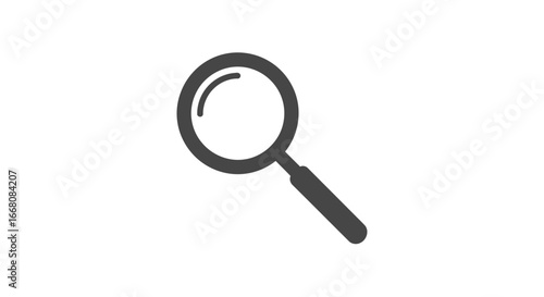 Magnifying Glass Icon Search, Zoom, Discover, Inspect, Find