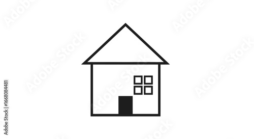 Gear Icon Simple Outline Design for Website and App - Setting and Configuration Symbol