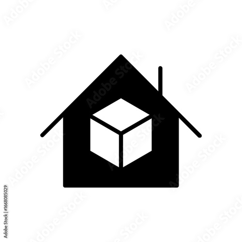 Warehouse icon vector. storage illustration sign. store symbol. storehouse logo. depot web icon.
