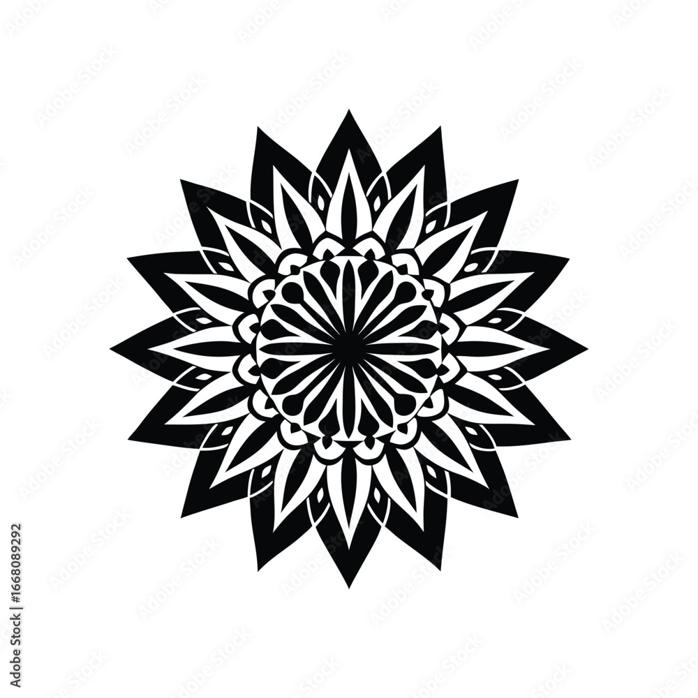 Fototapeta premium abstract vector snowflake