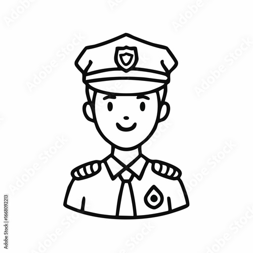 police officer vector illustration