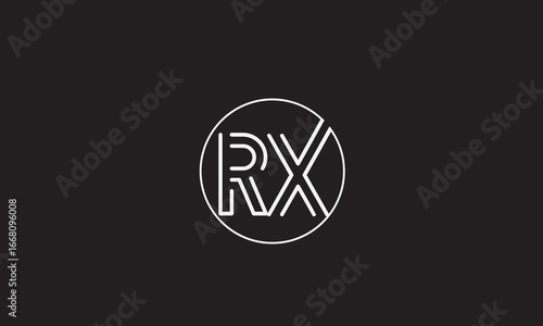 RX, XR, R , X , Abstract Letters Logo Monogram	