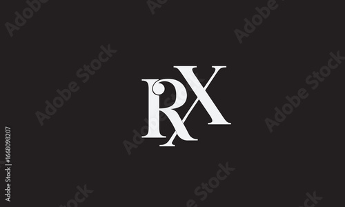 RX, XR, R , X , Abstract Letters Logo Monogram	