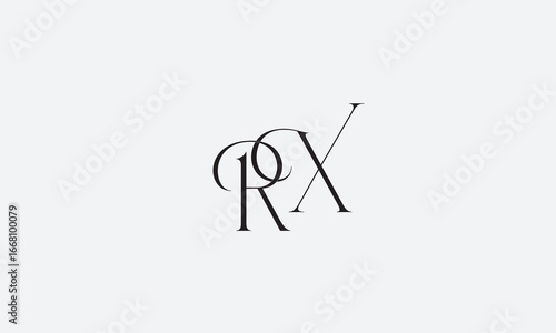 RX, XR, R , X , Abstract Letters Logo Monogram	