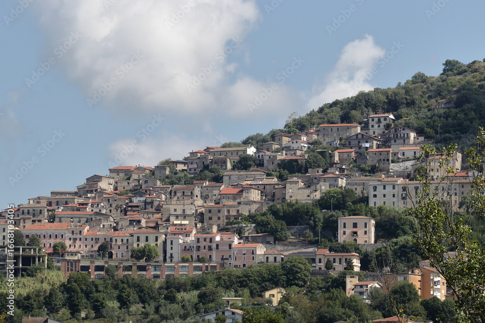 Obraz premium Panoramic view of Arce village in Lazio, Italy