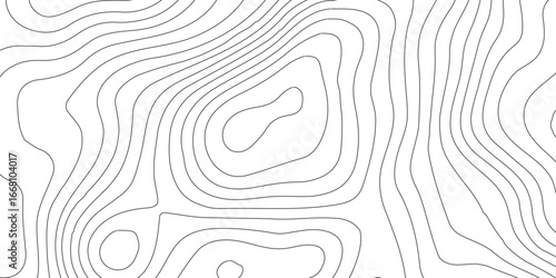 Line pattern seamless map topography background.Topography map art curve drawing. vector illustration. Contour maps. illustration, Topo contour map design,