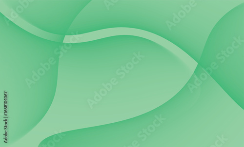 Abstract green gradient background with overlapping circular shapes and smooth color transitions, modern minimalist template design for digital artwork, web graphics, banners, posters, and creative pr