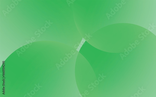 Abstract green gradient background with overlapping circular shapes and smooth color transitions, modern minimalist template design for digital artwork, web graphics, banners, posters, and creative pr