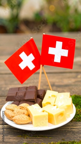 Swiss treats on a plate