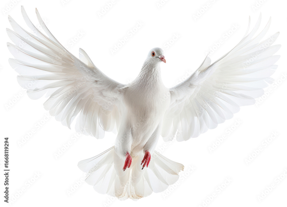 Fototapeta premium PNG White pigeon animal flying bird.