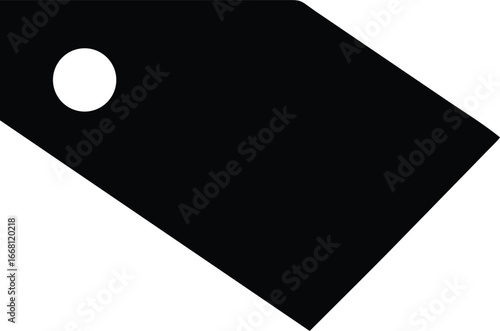 price tag silhouette vector illustration