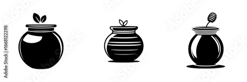 Different types of jars showcasing various contents with distinct designs and shapes on a clean background