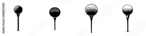 Different types of golf tees showcasing various designs and heights for an improved golfing experience