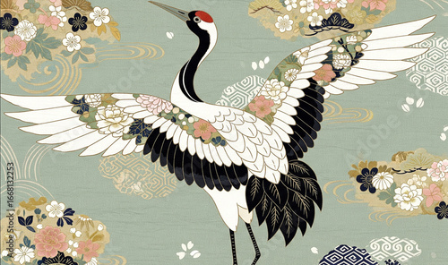 seamless pattern with birds