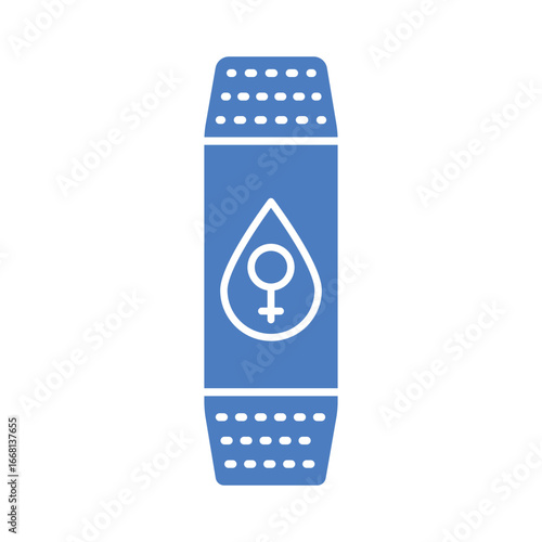 menstrual cycle bracelet tracking color flat icon for digital and print projects.