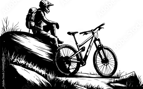 Mountain Biking Adventure Vector Bundle