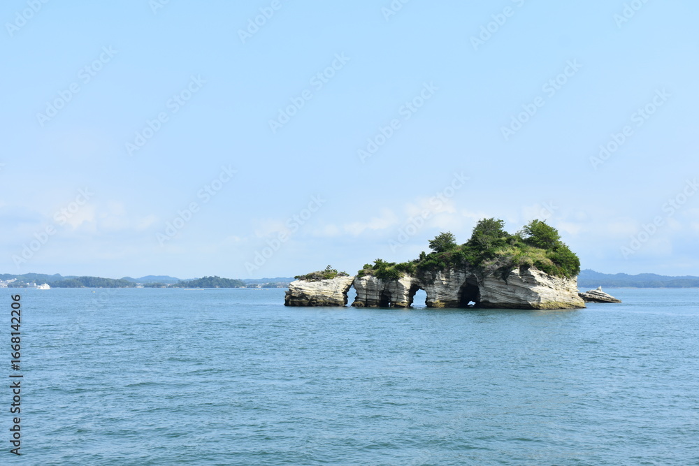 Naklejka premium 日本三景 松島周辺の風景