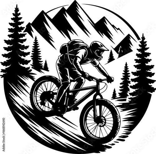 Mountain Biking Adventure Vector Bundle