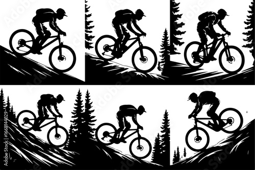 Mountain Biking Adventure Vector Bundle