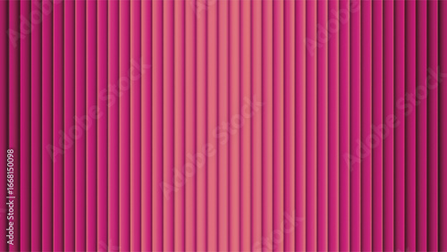 Pink ribbed glass background with gradient pattern and abstract fluted texture. Rainbow acrylic stripes effect for decorative wall. Translucent prism panel or clean diamond lines for interior designs.