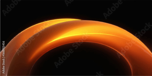 Abstract solar star eclipse wallpaper with a fiery motion of circles, a black and red art concept with an orange glow and yellow wave energy in space