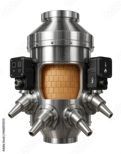 Blast furnace with a sophisticated tuyere monitoring system and refractory brick checkerwork for efficient heat management in a smelting facility