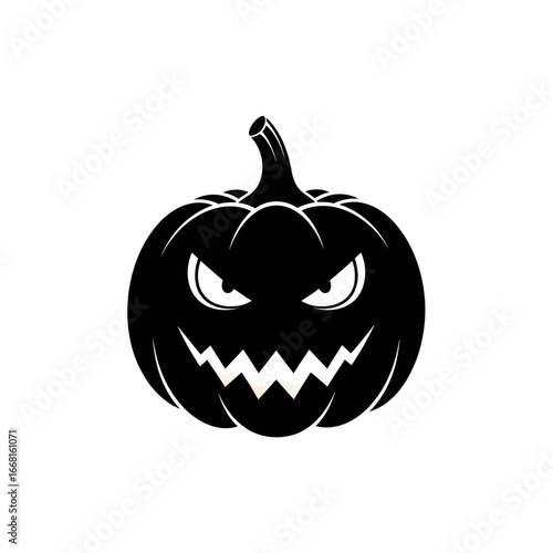 halloween pumpkin isolated on white