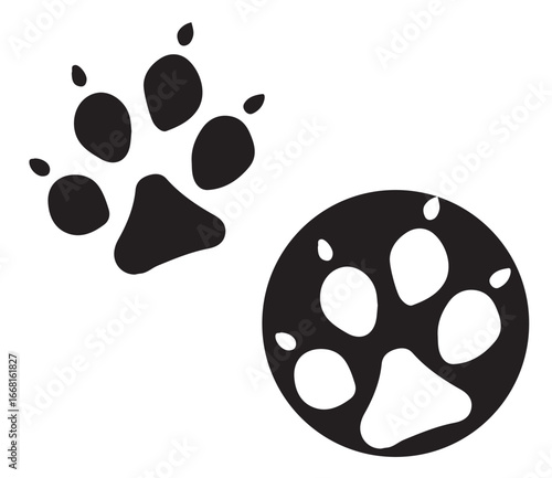 cat and beer paw print