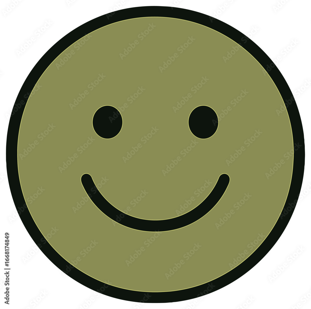 Fototapeta premium Smiley face vector - simple happy emoji design for web and graphic projects