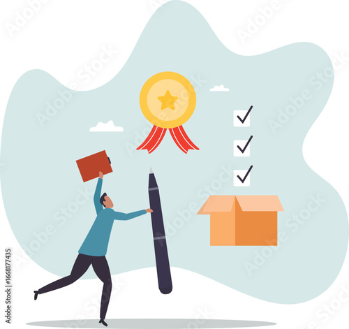 Quality Control, QC to check quality and giving certified or approval, process to assure excellence product and service delivery,about a man and his life.
