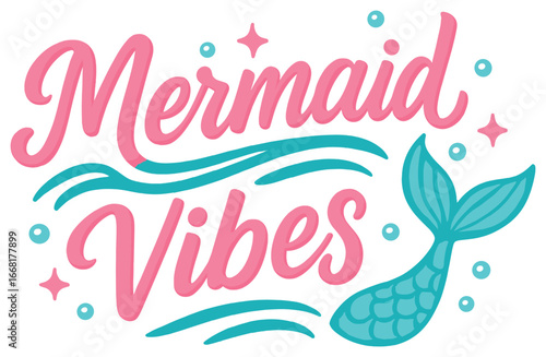 Mermaid vibes vector art - oceanic fantasy, mythical marine creatures, sea-inspired graphics