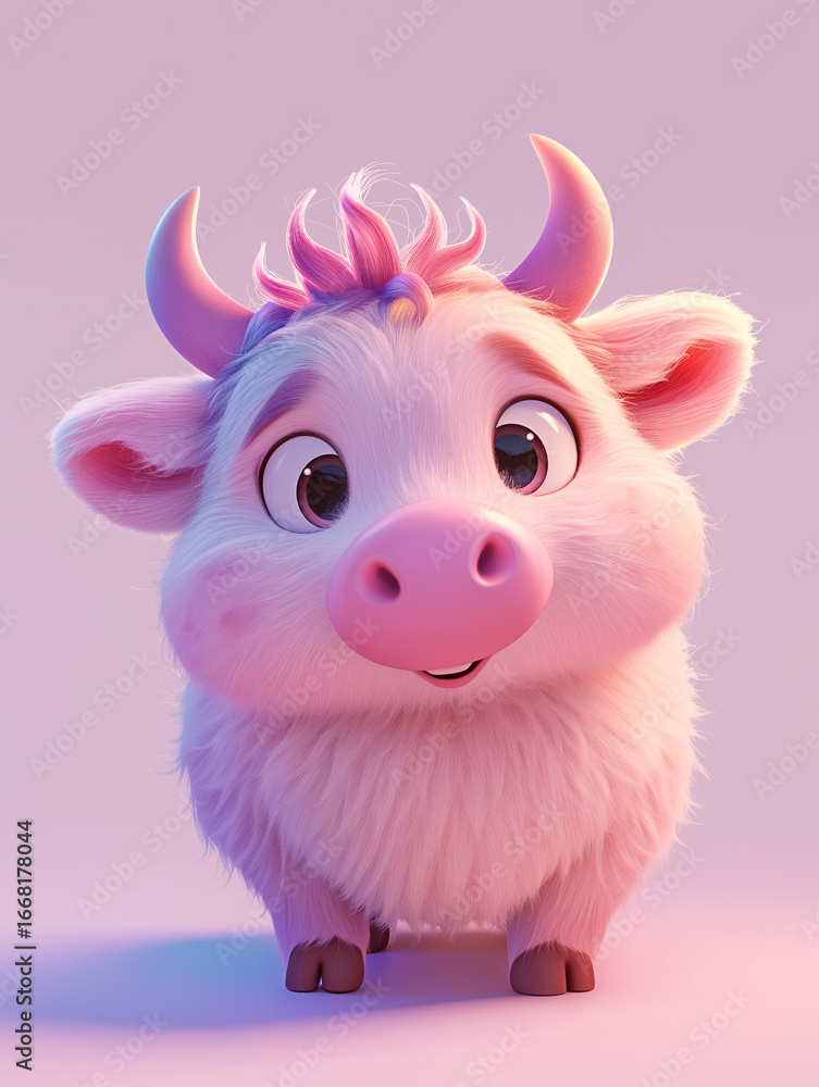 Naklejka premium cow
