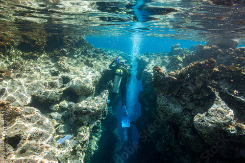 Egypt, Dahab, The Bell - Blue Hole entrance