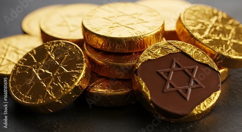 Golden Chocolate Gelt