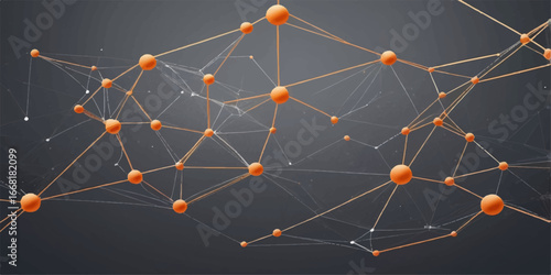 Global communication network connecting diverse social groups with an abstract molecular structure