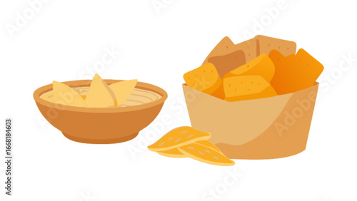 Delightful chips and creamy dip for snacking, perfect for parties, gatherings, or a tasty break, these crispy tortilla chips and flavorful dip are sure to be a crowd-pleaser, enjoy the savory snack