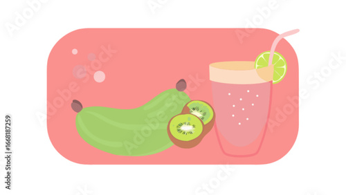 Enjoy a refreshing tropical escape with a vibrant kiwi smoothie, perfect for a healthy boost and a taste of paradise, bringing a splash of color and zest to your day