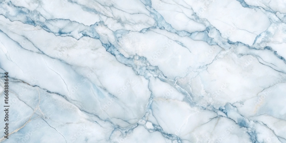 Obraz premium Elegant Blue Marble Texture Swirling Veins and Subtle Hues for Design Inspiration