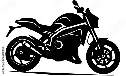 motorcycle on a white background 