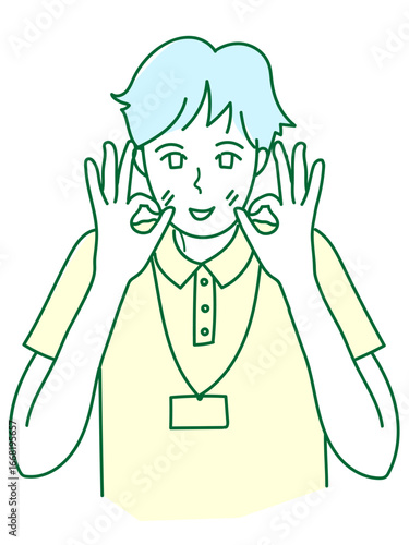 イラスト　男性　女性