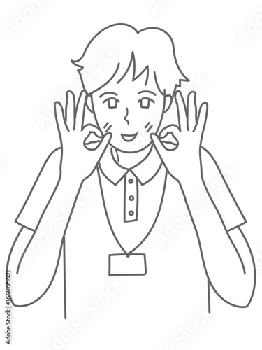 イラスト　男性　女性
